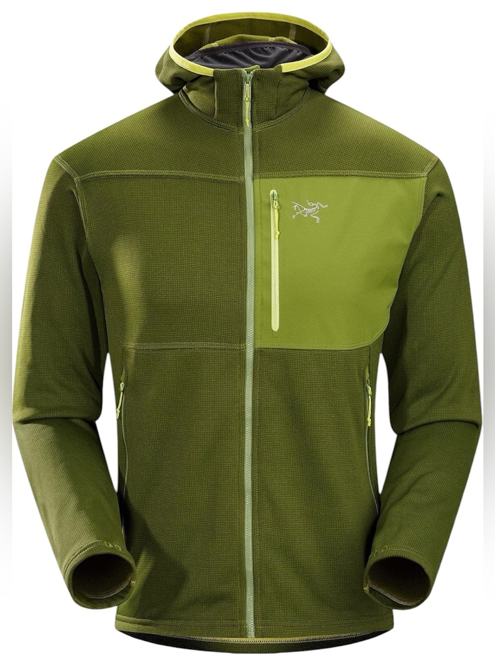 Arc'teryx Fortrez Hoody Full Zip Polartec Fleece Kaktos Green Men’s Size Small